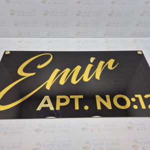 Pleksi Apartman Tabelası